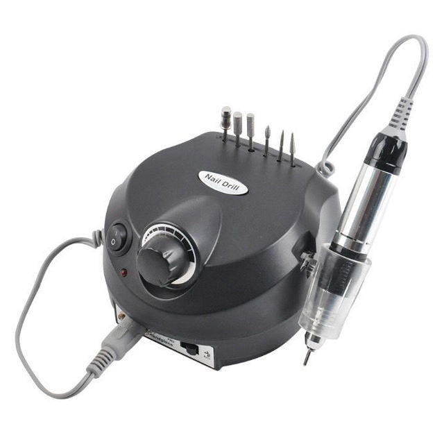 Nail Drill Set Electric Salon Use For Manicure 25w 25000rpm