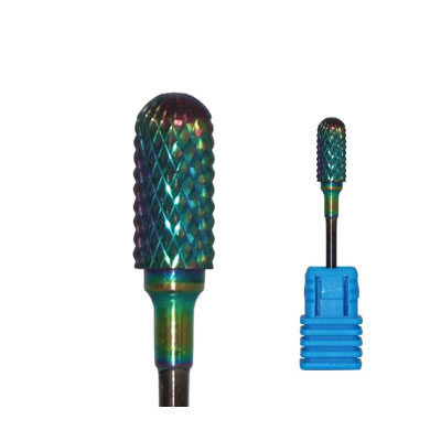 Rainbow Carbide Nail Drill Bits Tip Para sa Natural Nails Buffer