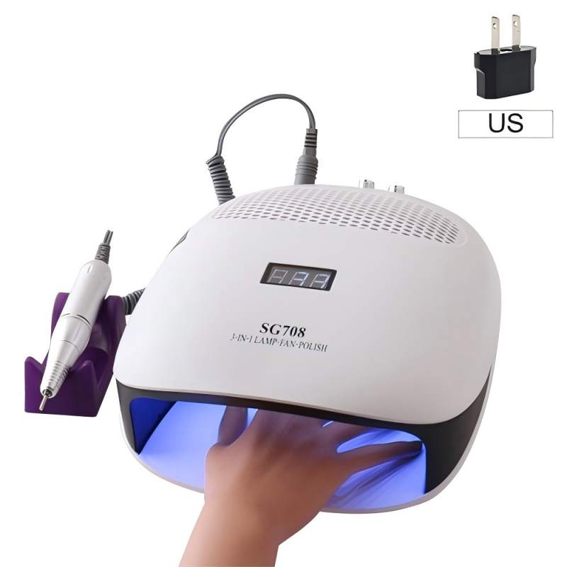 Triple-Combination na Hand-Held Nail Lamp na may Pillow